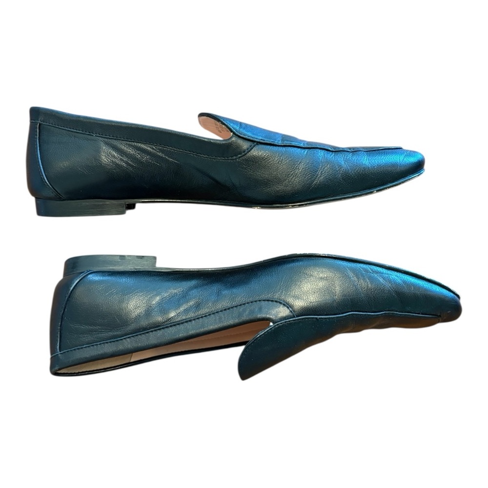Classic Women's Black Leather Pointed Loafers